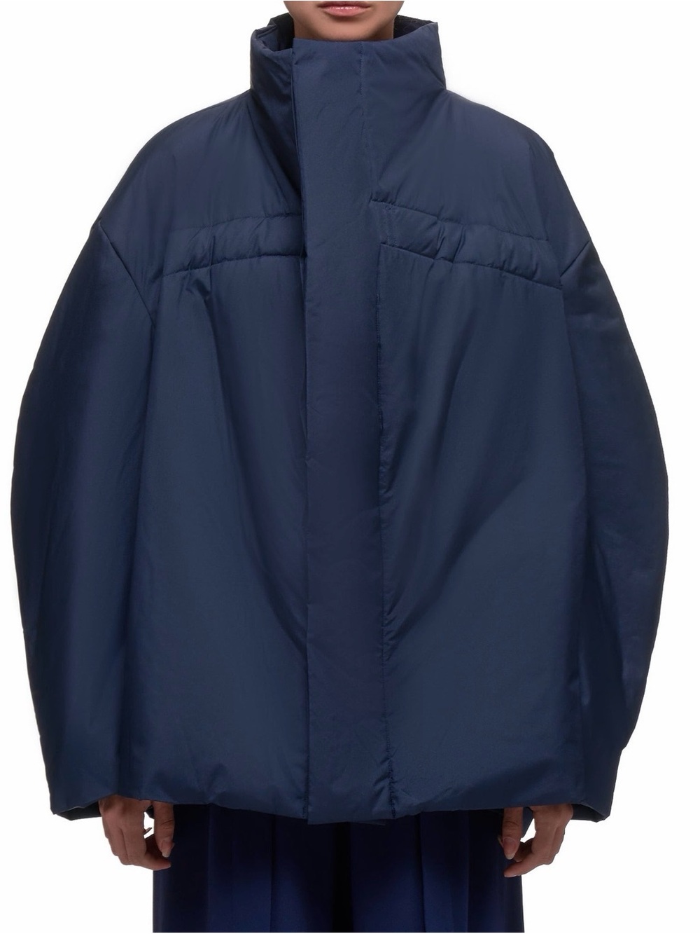 Issey Miyake navy puffer jacket HLorenzo